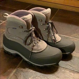 Eddie Bauer Cody Peak Snow Boots Grey Purple 11